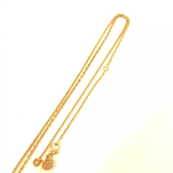 HERMES Heart Chain Asdukour PM Pendant accessories Necklace Unused - Picture 7 of 13